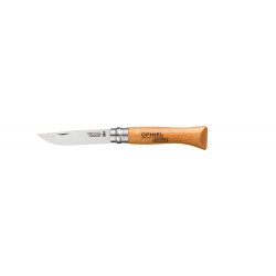 Opinel NÃÂ°6 carbon steel 7,0 cm. bøg